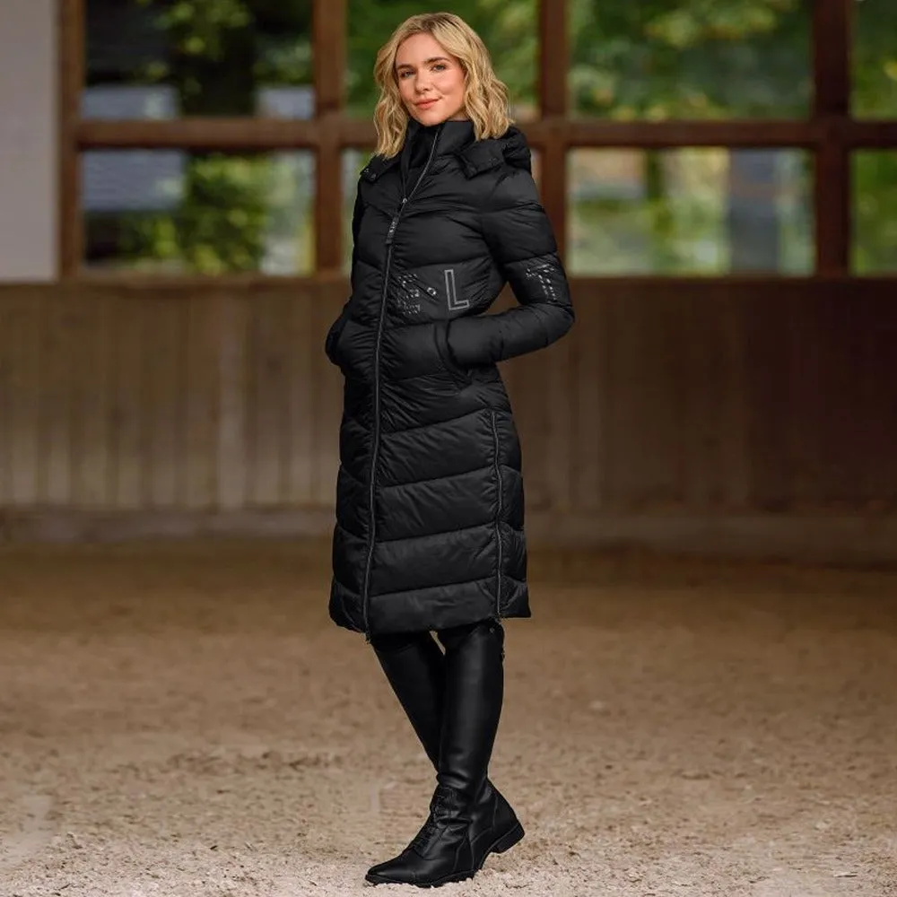Beikircher Grünland Oslo Cappotto Equitazione Donna Lungo Nero