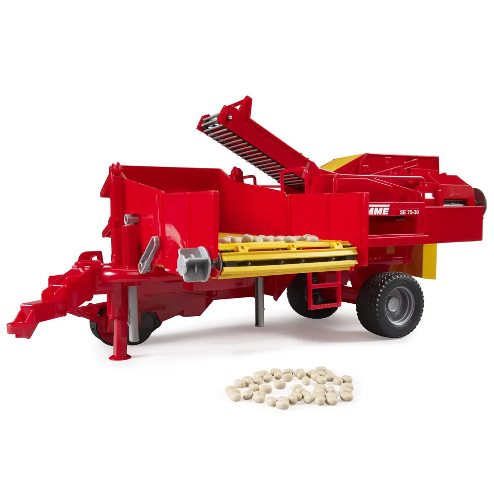 Grimme SE 75-30 scavapatate giocattolo 1:16 con patate finte