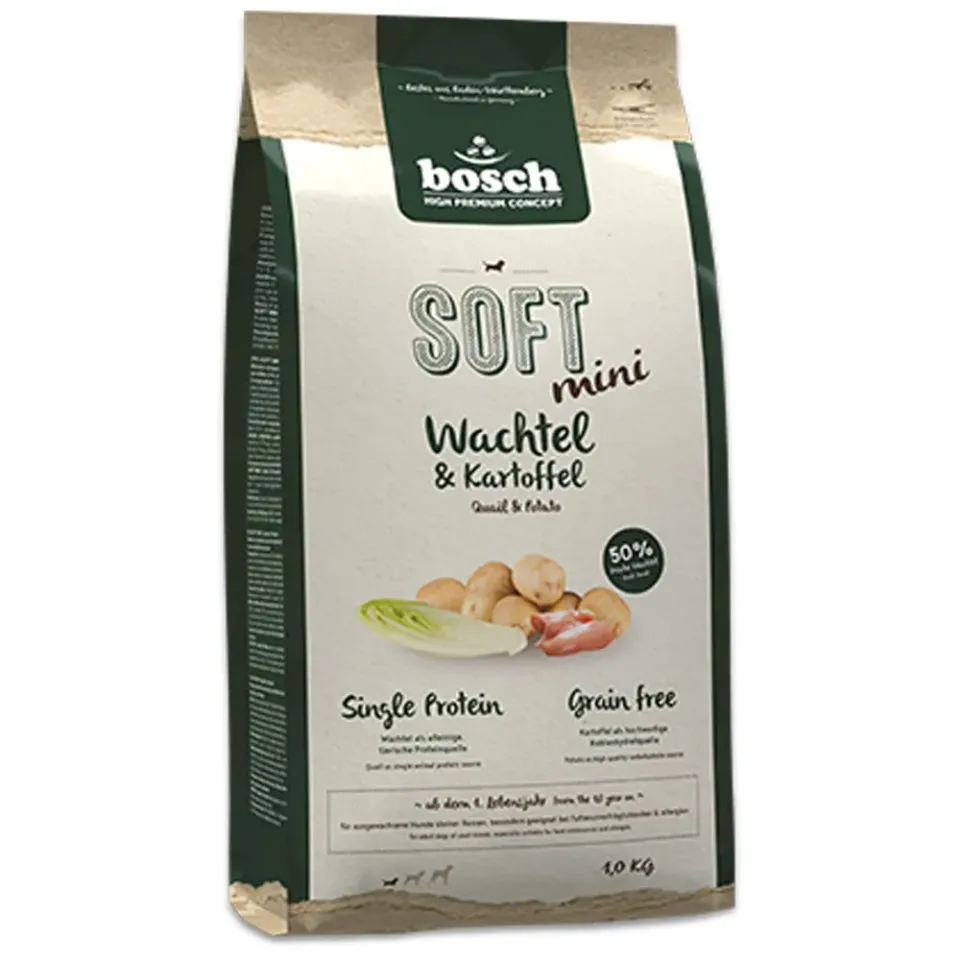 Bosch HPC Soft Mini crocchette cane quaglia-patata adulti