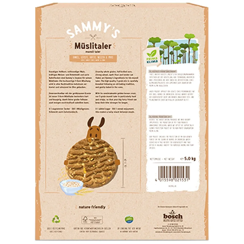 Bosch Sammy's Müslitaler snack cani 5 cereali senza zuccheri