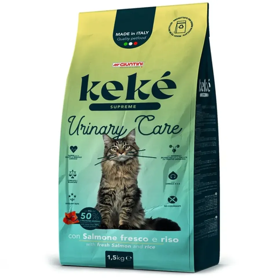 Beikircher Grünland Keké Supreme Urinary Care crocchette gatto salmone 1,5 kg