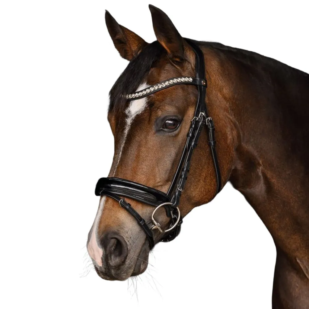 X-Line Evermore testiera cavallo Full nera cristalli