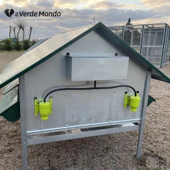 Il Verde Mondo Bantam Pollaio Ferro con Vassoio 4-6 Galline