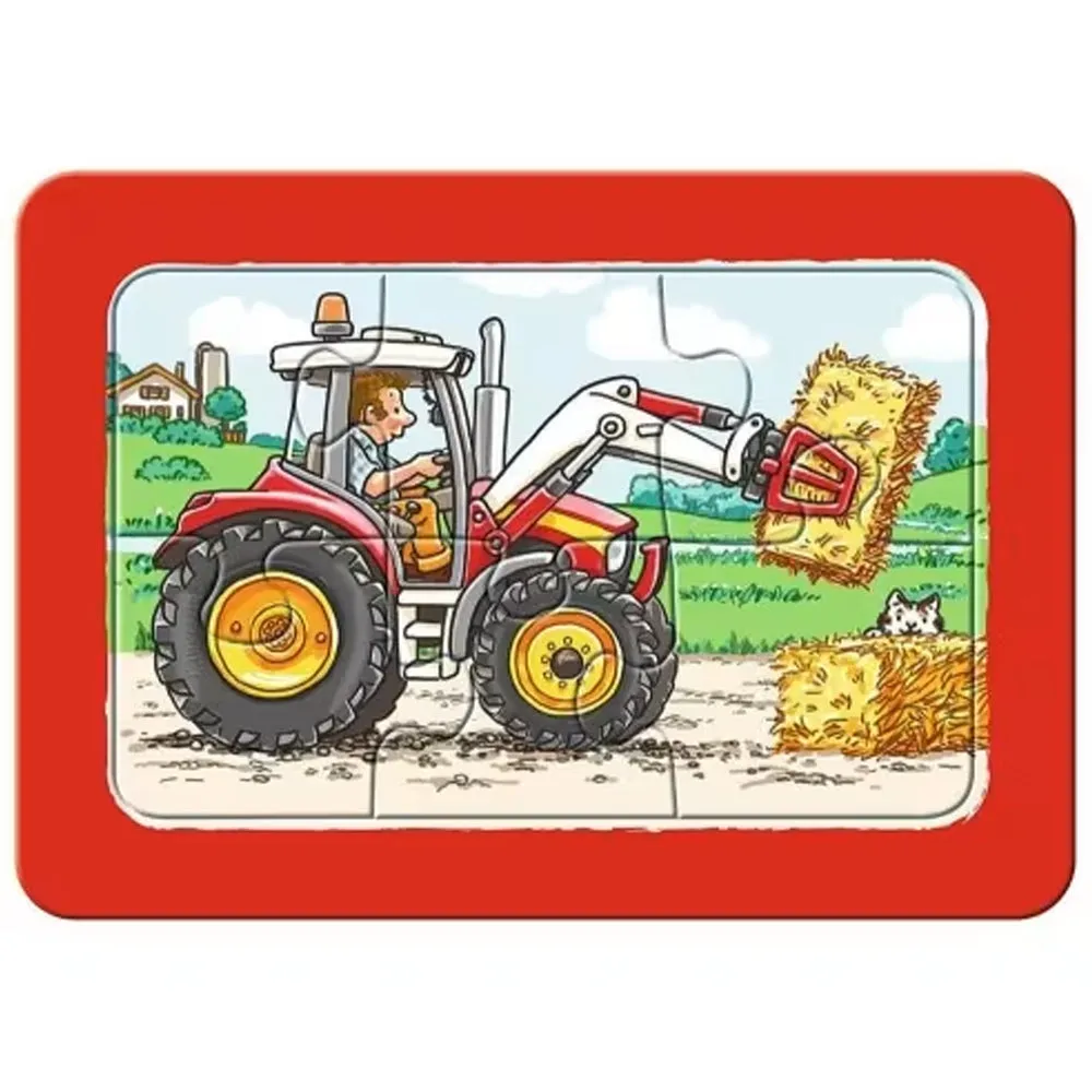 Ravensburger 3x6 puzzle bambini fattoria cantiere