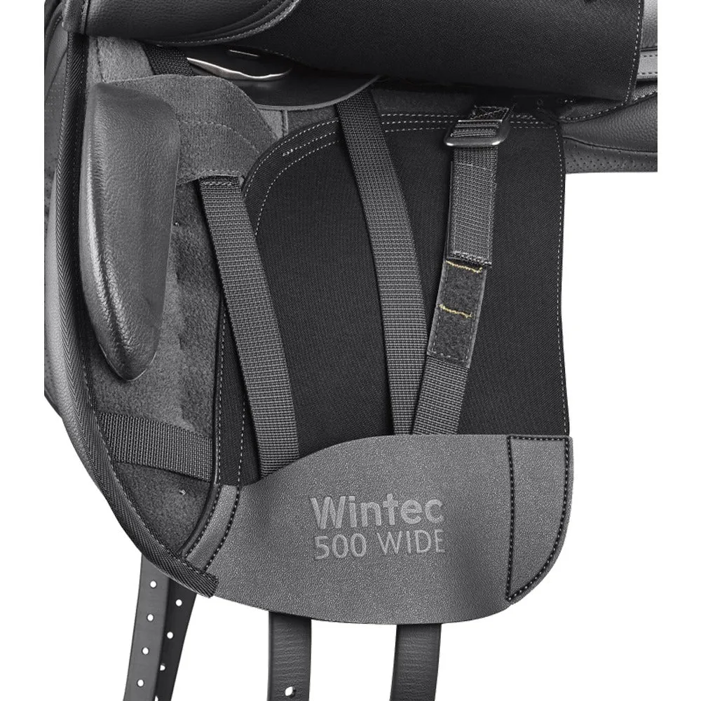 Wintec 500 sella dressage larga nera seggio profondo