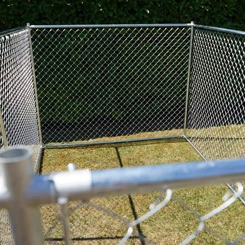 Il Verde Mondo Recinto Cani Esterno 3,96x2,28 m in Acciaio