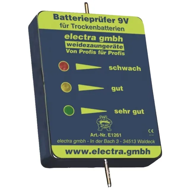 Beikircher Grünland tester batterie 9V pile a secco