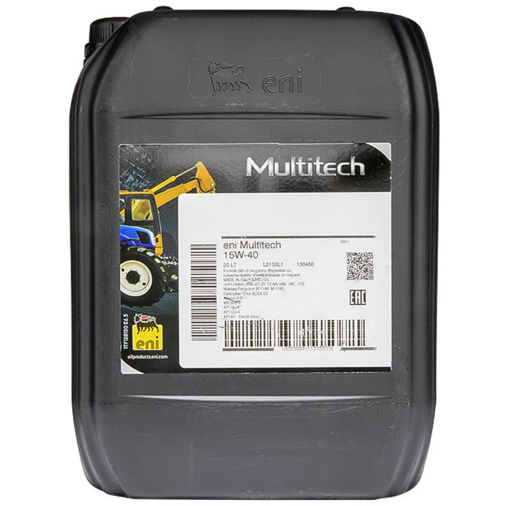 Eni Multitech olio multifunzione 15W-40 tanica 20 L