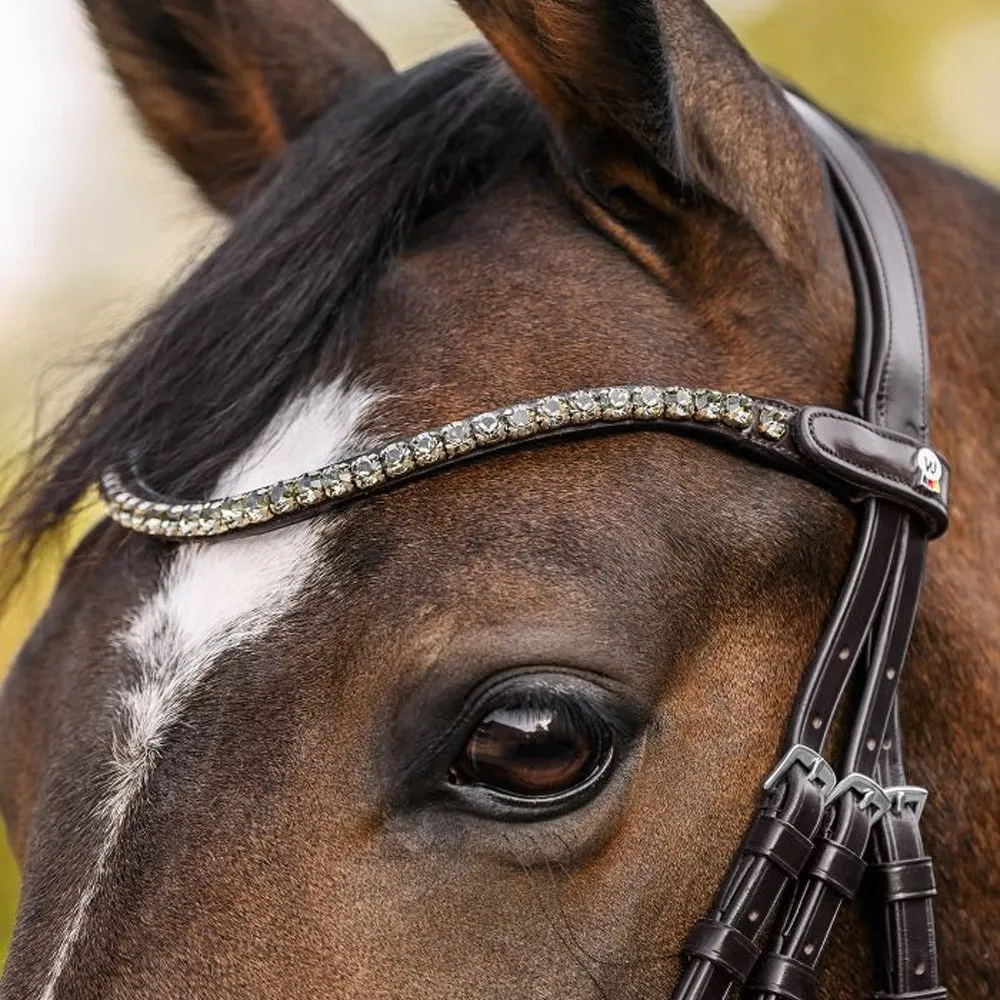 Waldhausen X-Line Shine frontalino marrone cob con strass