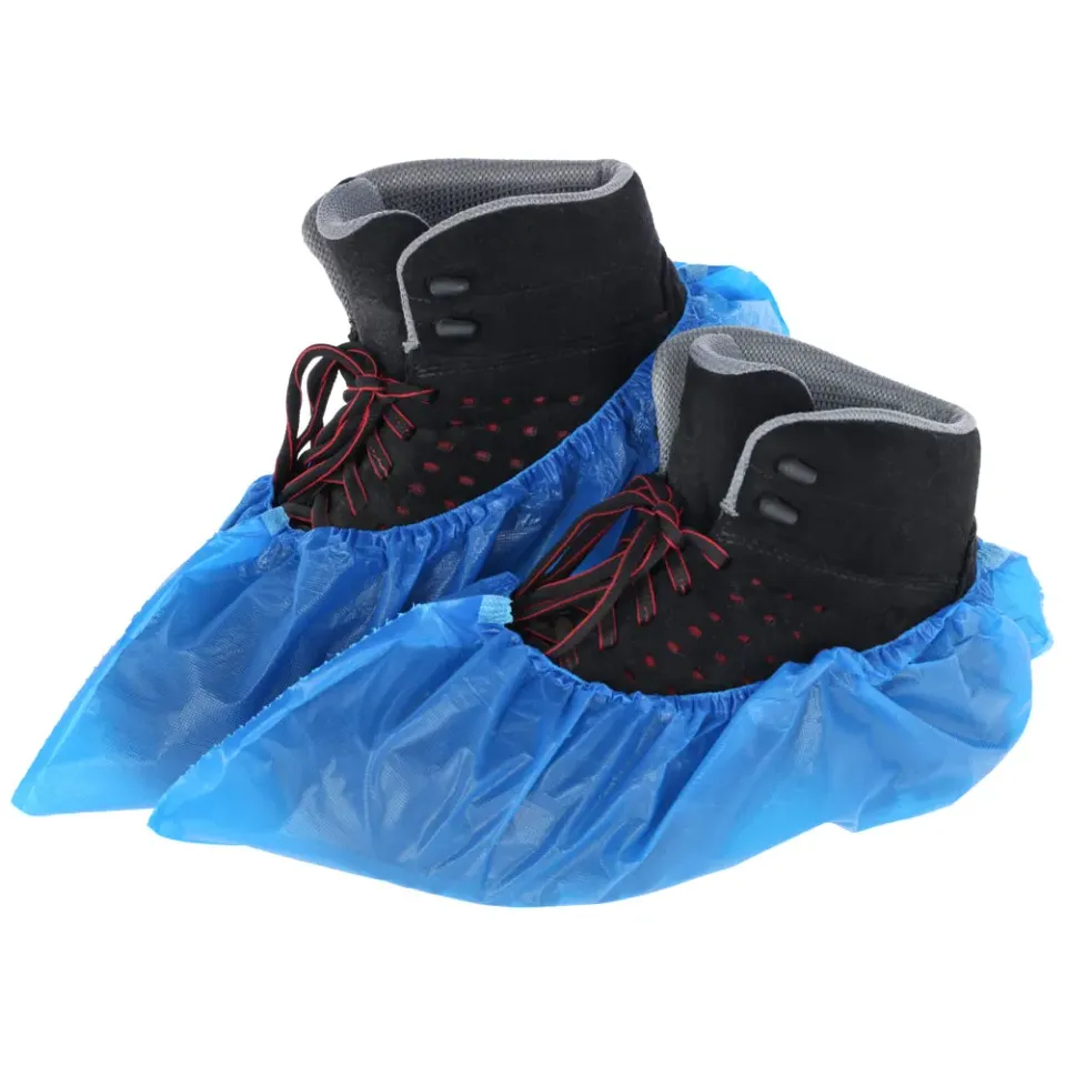 GPE copriscarpe monouso CPE blu 40 pezzi