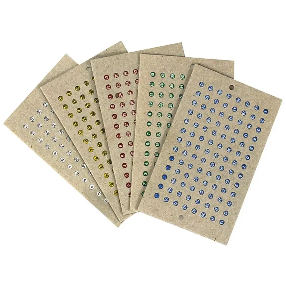 Opalith Single Card Classic placchetta regina rossa numeri 1-99