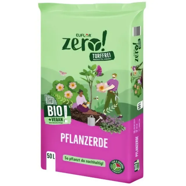 zero! Organic Terriccio piante senza torba 50 litri biologico