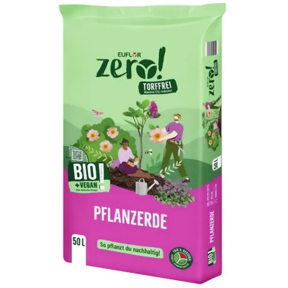 zero! Organic Terriccio piante senza torba 50 litri biologico