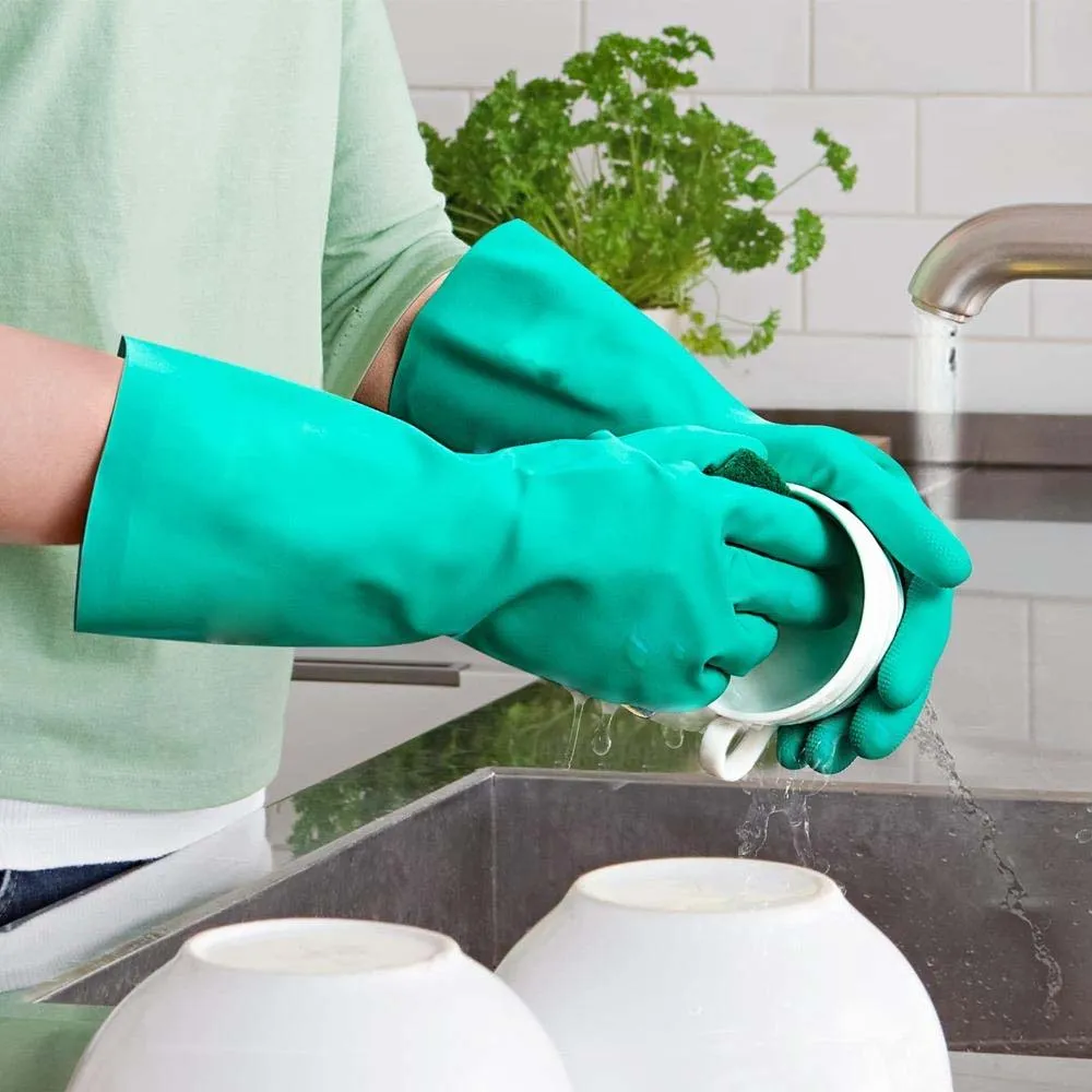 Vinex Guanti Fitosanitari Nitrile 33 cm taglia 10/XL verdi