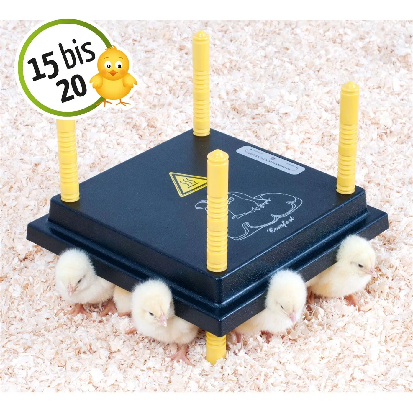 VOSS.farming Comfort chioccia artificiale 25x25cm 15W riscaldante