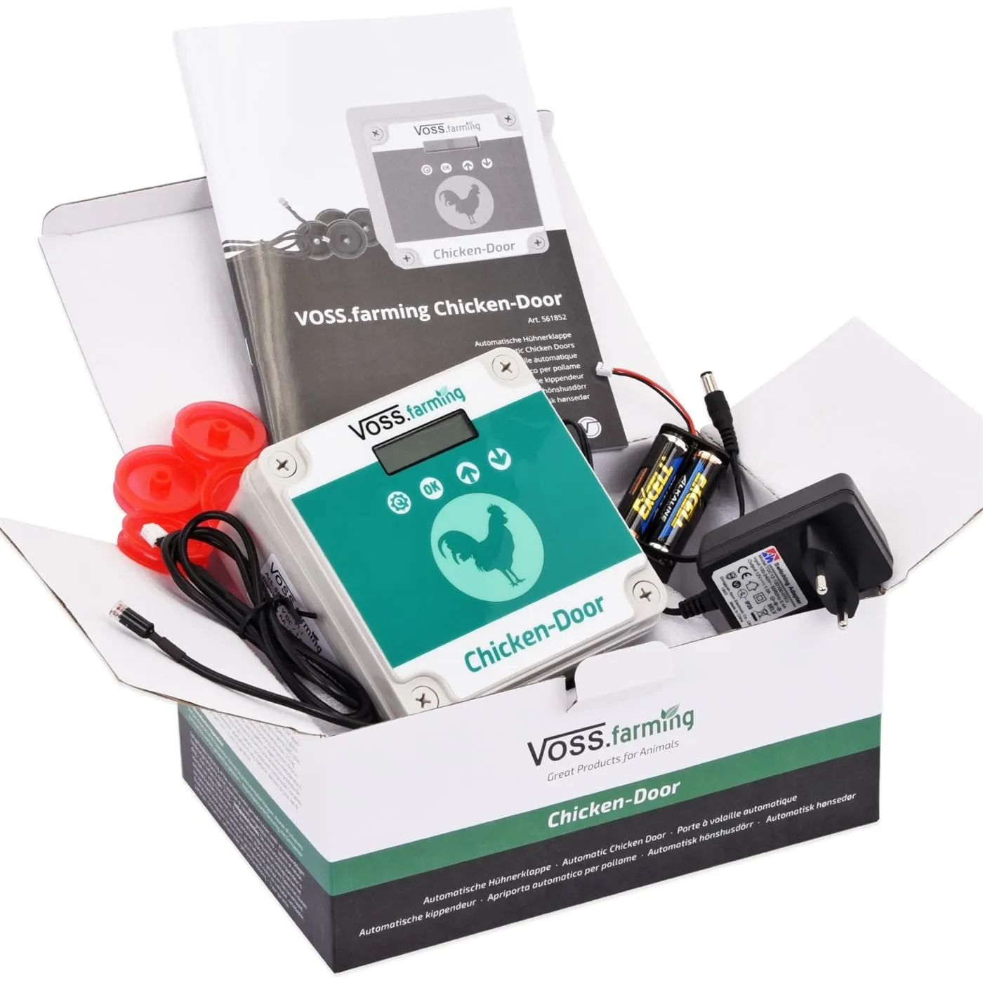 VOSS.farming Chicken-Door apriporta automatico pollaio luce timer