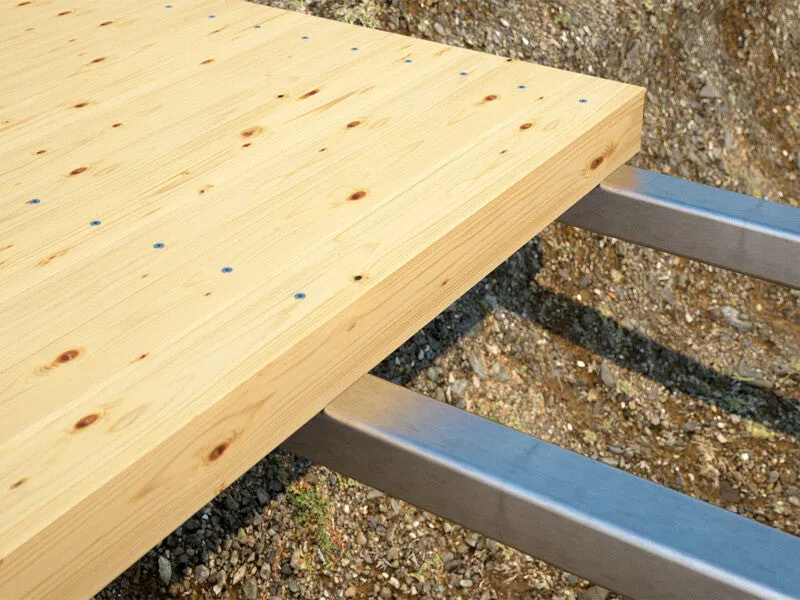 Beikircher SBS viti legno-metallo 6,3x60 mm 100 pz acciaio