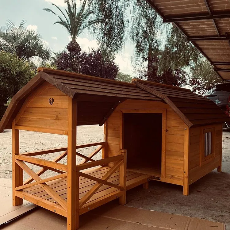 Il Verde Mondo Matilda cuccia cane legno con veranda da esterno