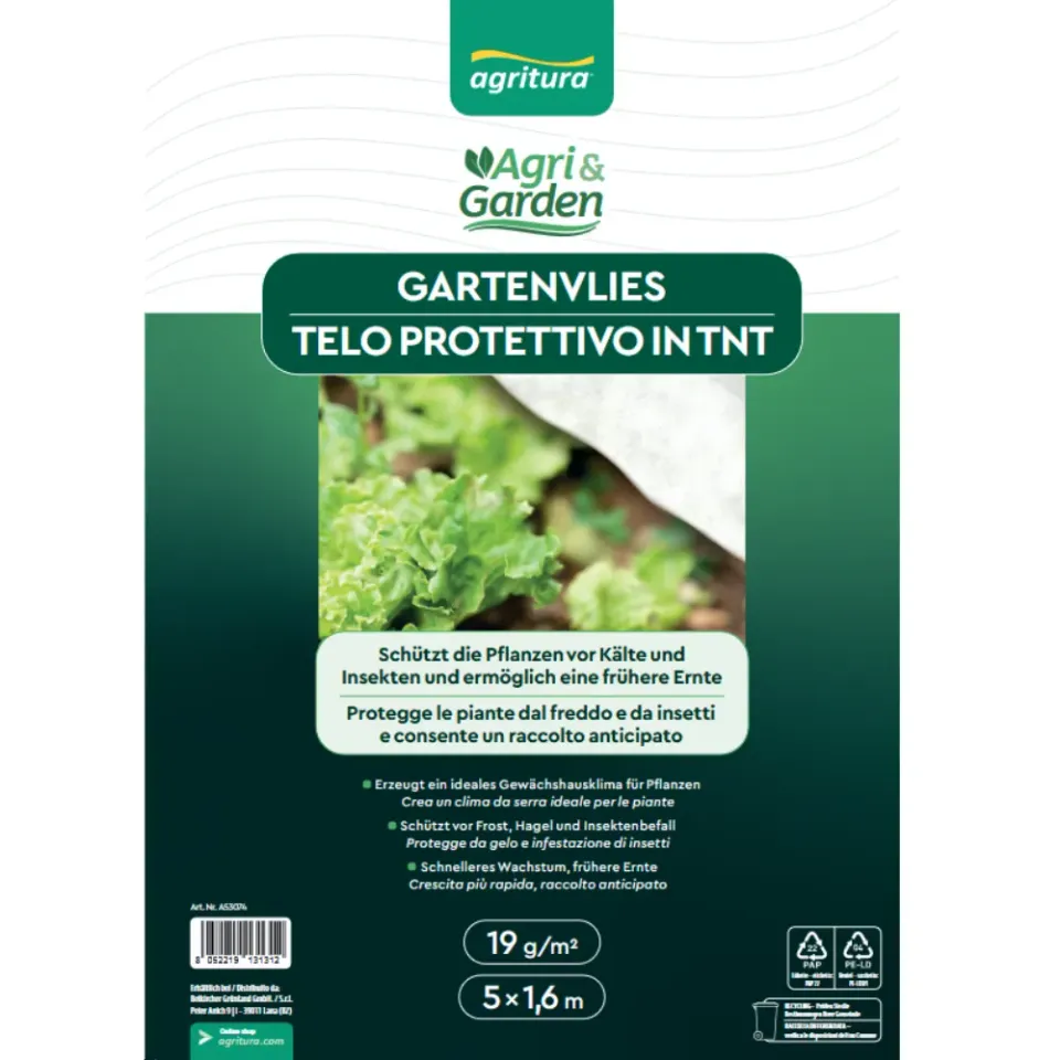 Agritura telo antigelo 19 g/mq per orto 10x1,6 m