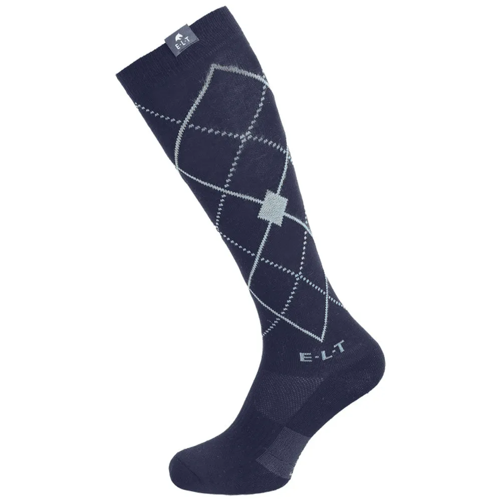 Argyle Classic calzini equitazione nero cotone M
