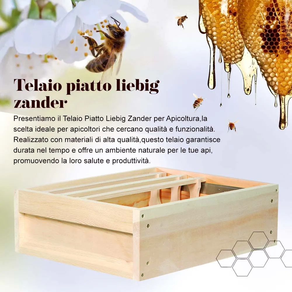 Beikircher Grünland Liebig Zander telaio piatto arnia in legno