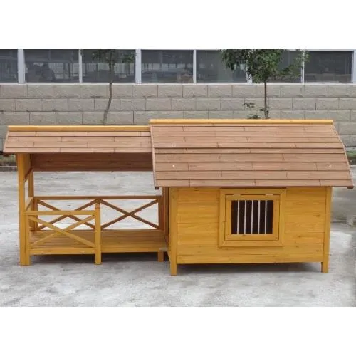 Il Verde Mondo Matilda cuccia cane legno con veranda da esterno