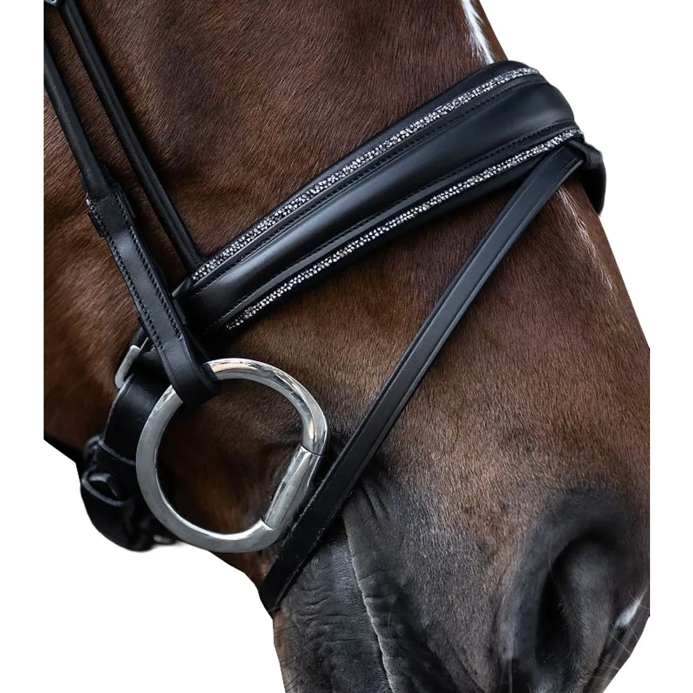Waldhausen S-Line Glamour Testiera Cavallo Nero Full Pelle