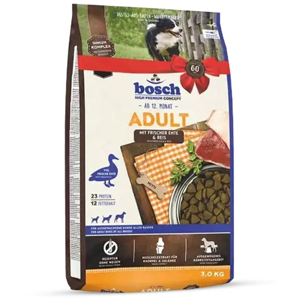 Bosch Adult crocchette cane anatra riso 1kg senza frumento