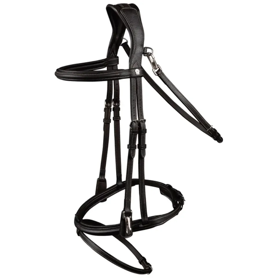 Waldhausen X-Line briglia lavoro cavallo nero Full anatomica