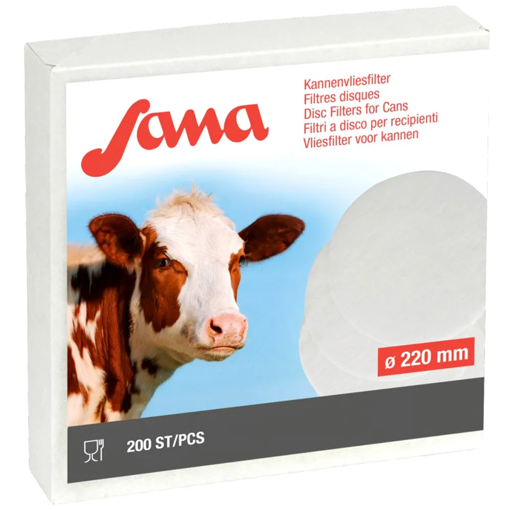 Sana filtro latte in pile bricco 200 pezzi 200mm