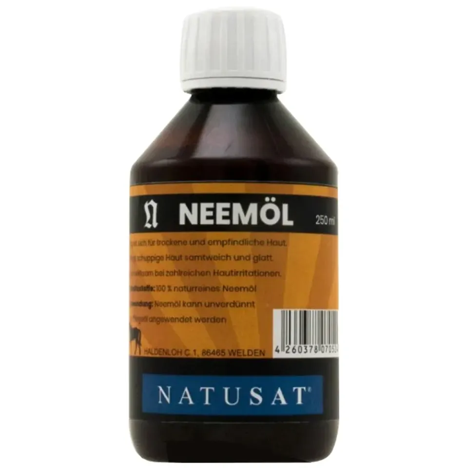 Natusat Olio di Neem puro cavalli 250 ml per cute