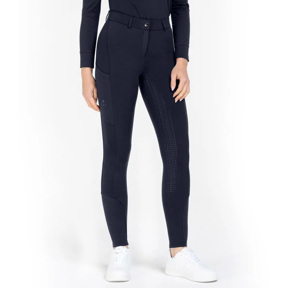 Essential pantaloni equitazione bimbi grip nero 128