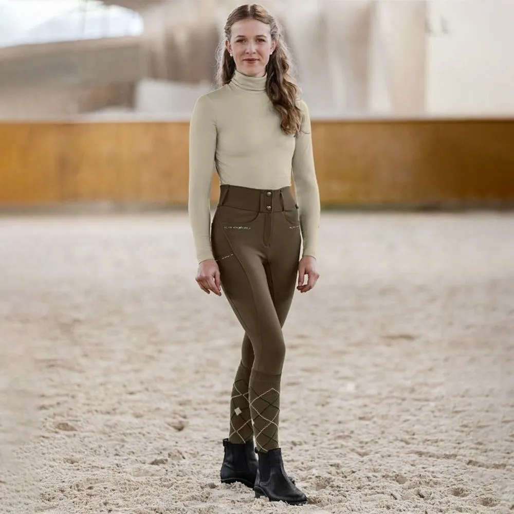 Beikircher Mathilda Glam Pantaloni Equitazione Neri D38 Full Grip
