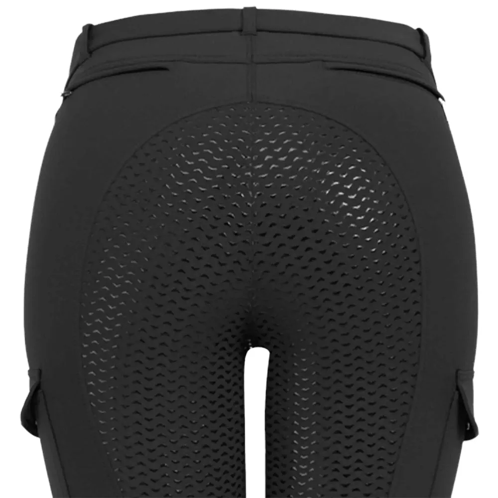 Beikircher Grünland Micro Jodhpur Cargo Pantaloni Donna Neri D42