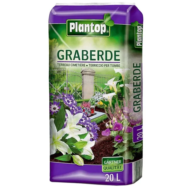 Plantop terriccio cimitero 20lt vaso giardino