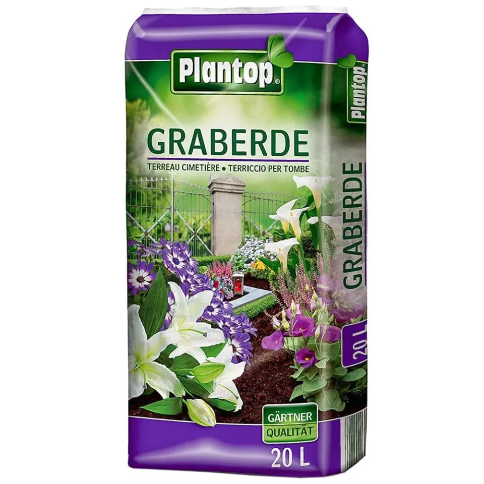 Plantop terriccio cimitero 20lt vaso giardino