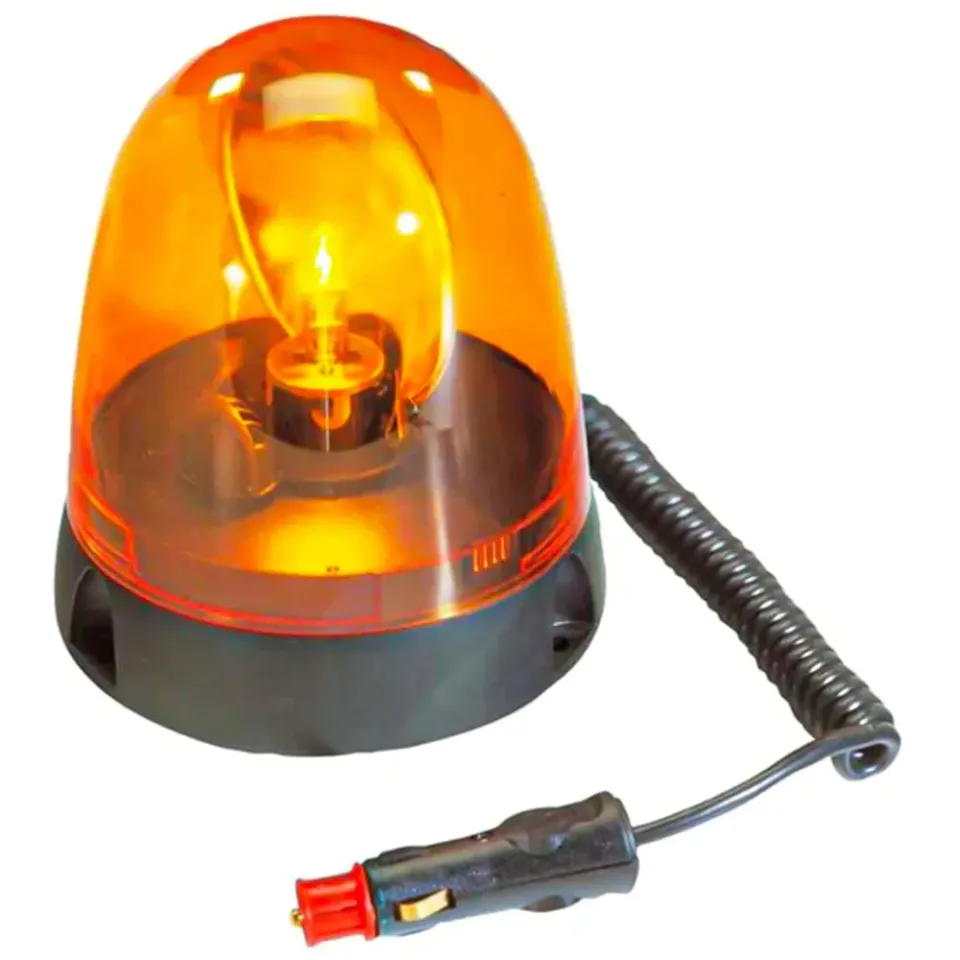 Beikircher Grünland lampeggiante arancione 12V base magnetica cavo