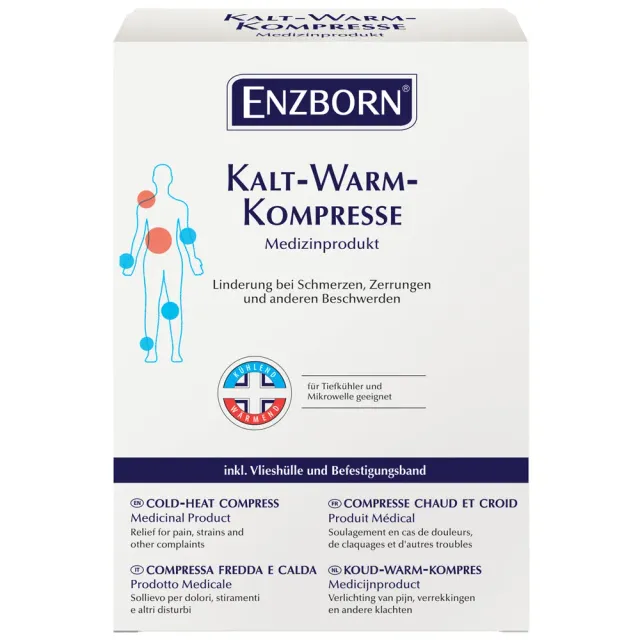 Enzborn compressa caldo freddo 12x29 cm con fascia