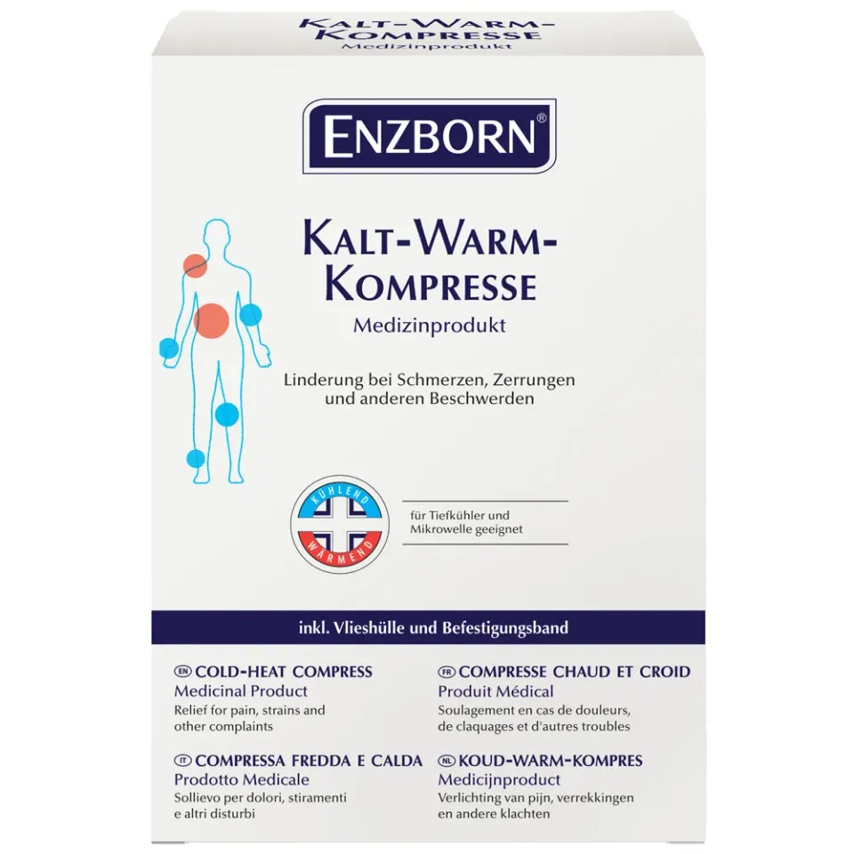 Enzborn compressa caldo freddo 12x29 cm con fascia