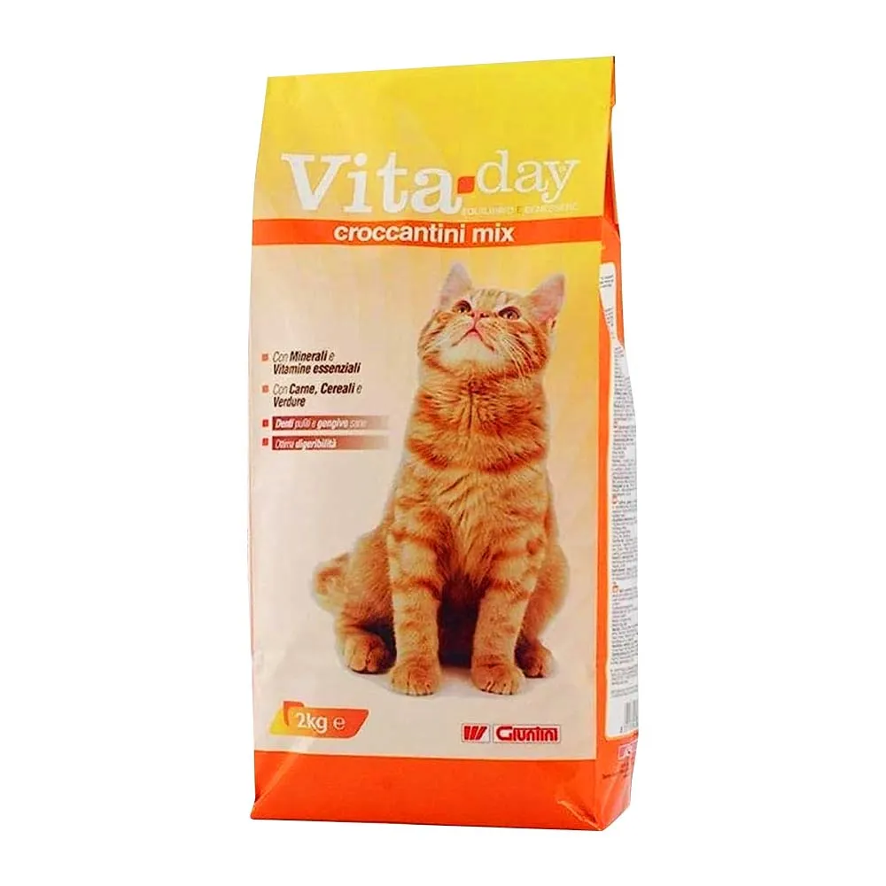 Beikircher Vitaday Croccantini Mix crocchette gatto 2 kg miste