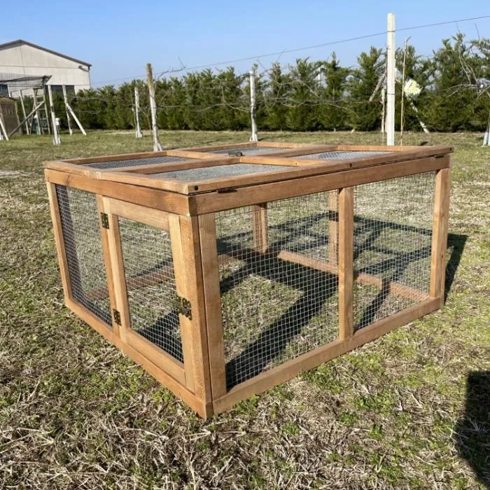 Il Verde Mondo gabbia legno galline pulcini 90x90