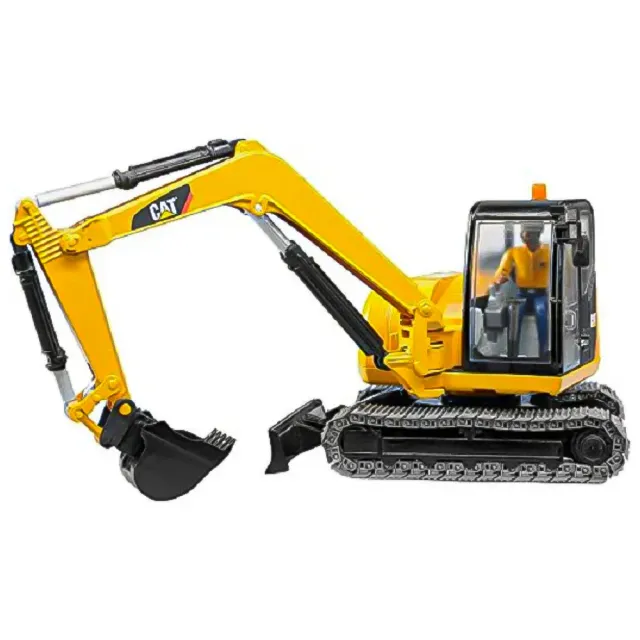 Bruder Cat Mini Escavatore Cingolato con operaio cabina girevole