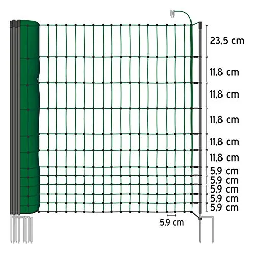 VOSS.farming Classic rete polli elettrificabile 25m 112cm verde