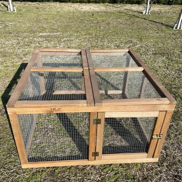 Il Verde Mondo gabbia legno galline pulcini 90x90
