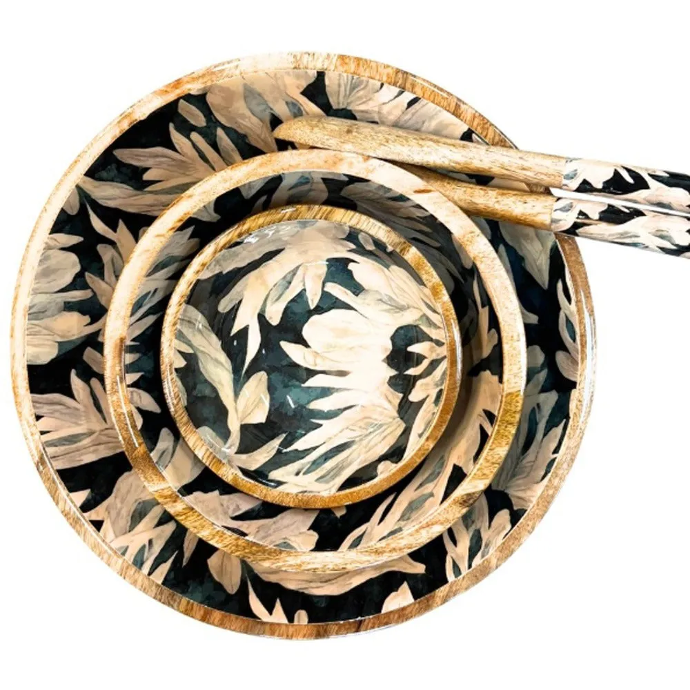 Ciotola legno mango Midnight Garden decorativa serving