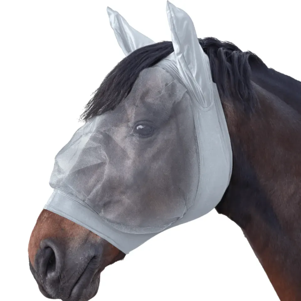 Skinny Fly Mask maschera antimosche cavallo nera Full