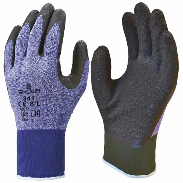 Showa 341 Thermo guanti lavoro viola termici