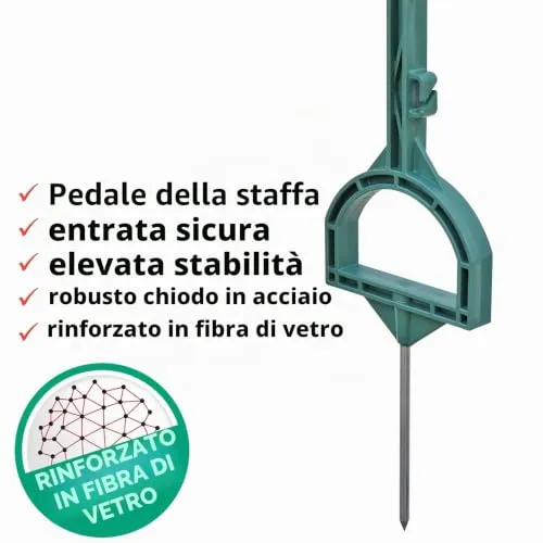 Voss.farming paletti recinto elettrico 157 cm verdi 20 pz