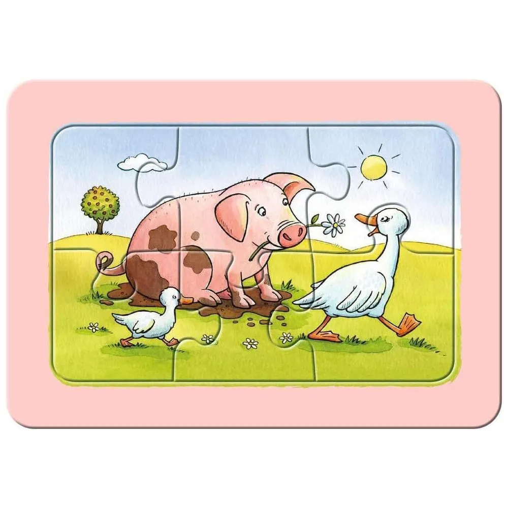Ravensburger 3x6 puzzle bambini fattoria cantiere