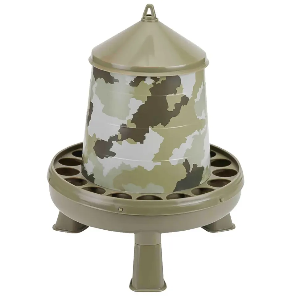 Beikircher Grünland mangiatoia polli 4kg mimetica con gambe